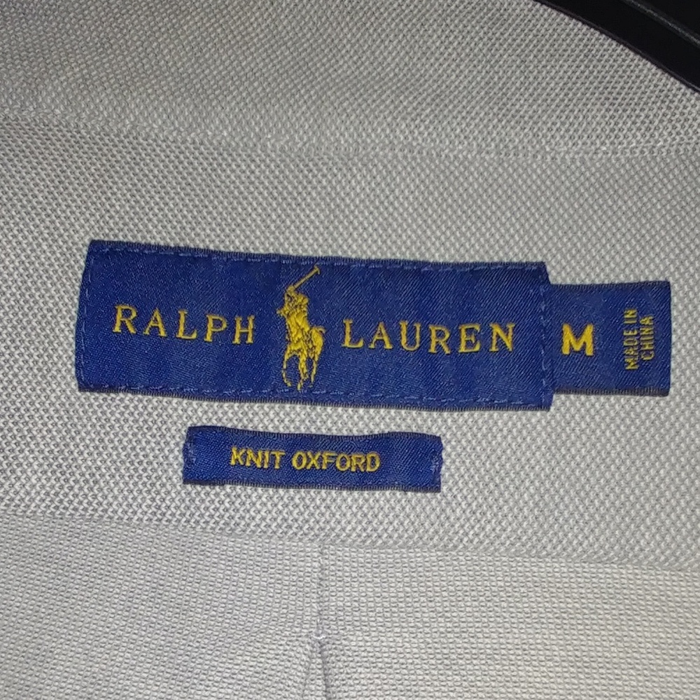 NWOT Ralph Lauren knit Oxford button down shirt.